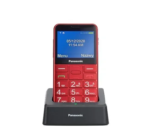 Panasonic Senior mobile phone KX-TU155 червен