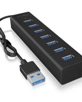 IcyBox ICY BOX IB-HUB1700-U3 7-Port USB HUB+powerada