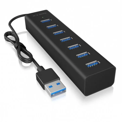 IcyBox ICY BOX IB-HUB1700-U3 7-Port USB HUB+powerada