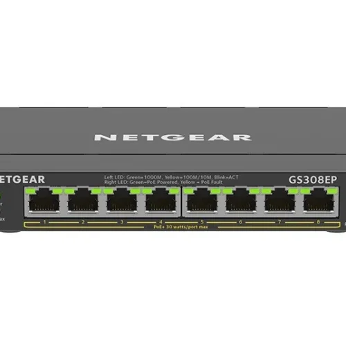 Alternative view of Netgear GS308EP Switch 8xGE PoE+