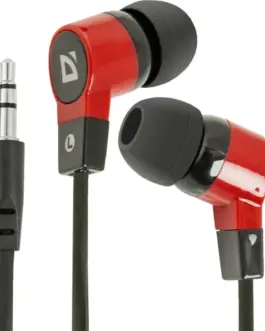 Defender Wiчервен earphones BASIC 619 черен-червен