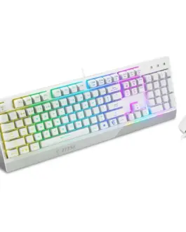 Alternative view of MSI Set Vigor GK30 Combo бял клавиатура + Mouse