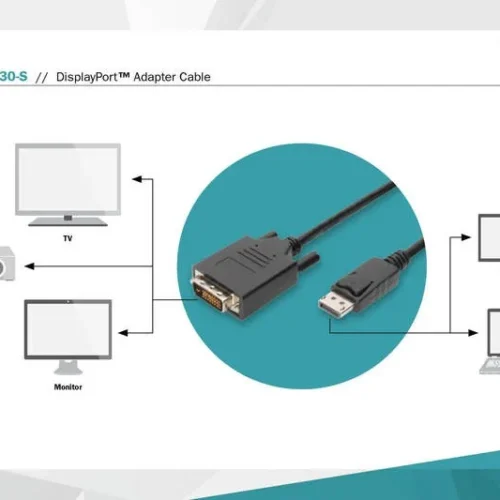 Digitus Displayport1.1a кабел 3m DP/DVI-D