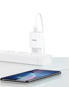 Alternative view of USAMS USAMS мрежоо зарядно 1xUSB t21 Lightning 2.1A