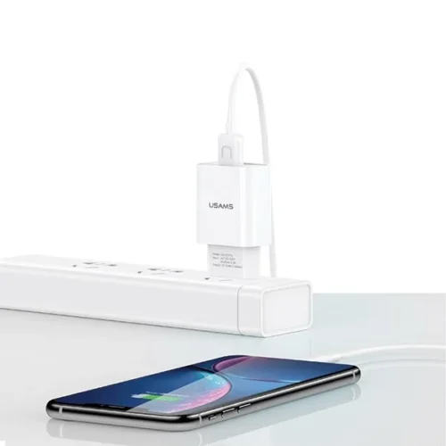 Alternative view of USAMS USAMS мрежоо зарядно 1xUSB t21 Lightning 2.1A