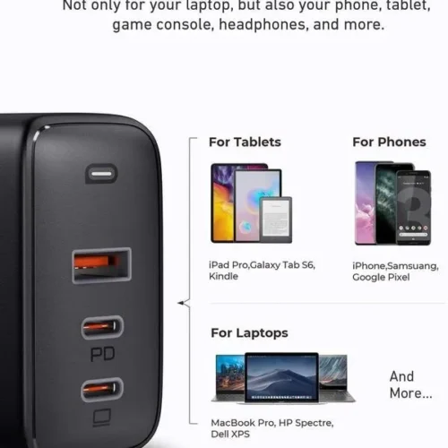 Alternative view of AUKEY AUKEY PA-B6S GaN ultraf ast мрежово зарядно 90W