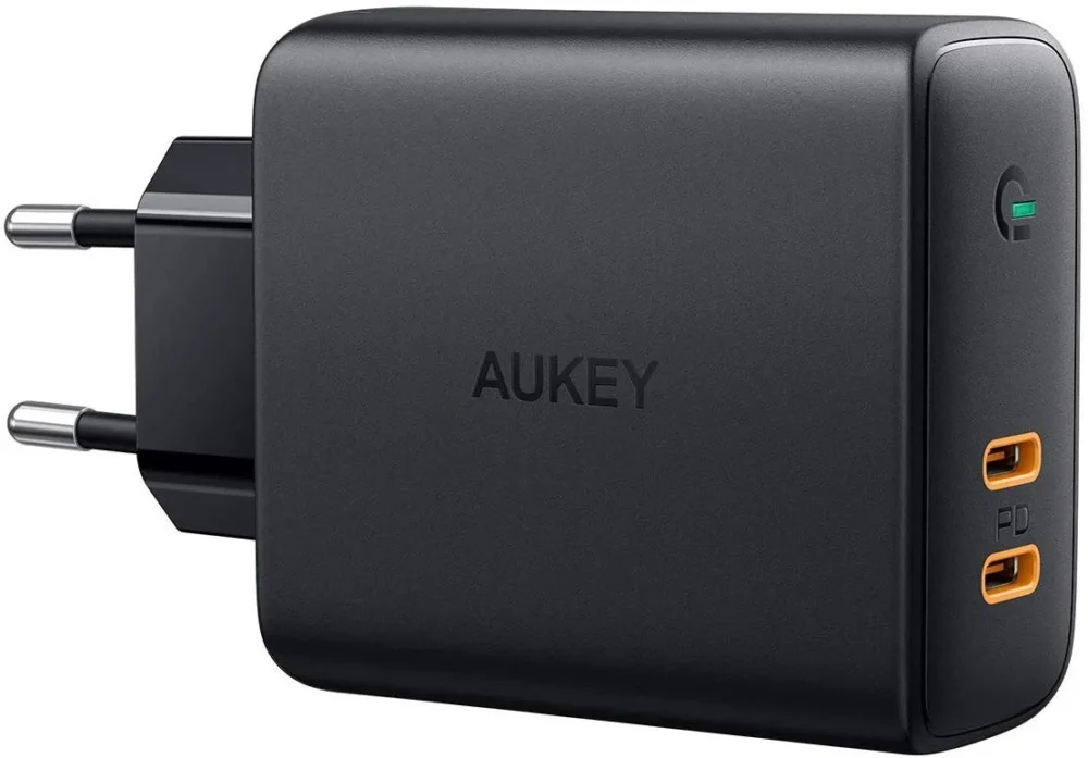 AUKEY AUKEY PA-D5 ultrafast W all зарядно 2xUSB C 63W