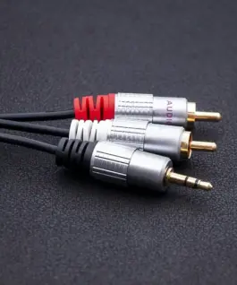Alternative view of Qoltec кабел 2xRCA Mini Jack 3.5mm