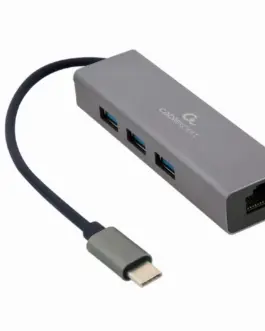 Gembird 3-port USB 3.1 hub with a network card