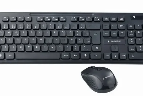Gembird Set keyboard+mouse черен/wireless US