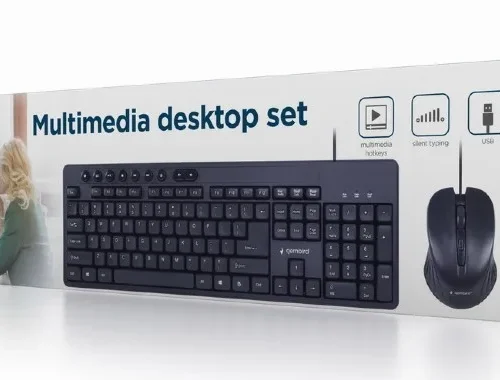 Gembird Keyboard and mouse set черен