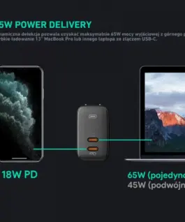 Alternative view of AUKEY AUKEY PA-B4 Omnia GaN u ltrafast мрежово зарядно