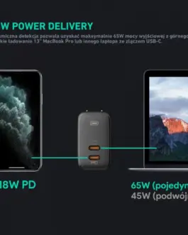Alternative view of AUKEY AUKEY PA-B4 Omnia GaN u ltrafast мрежово зарядно