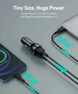 AUKEY AUKEY CC-Y48 ultrafast зарядно за кола 2xUSB