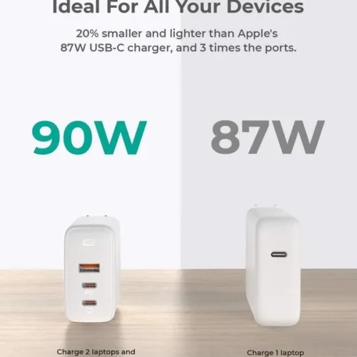 Alternative view of AUKEY AUKEY PA-B6S бял Omni a Mix GaN ultrafast Wal