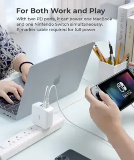 AUKEY AUKEY PA-B6S бял Omni a Mix GaN ultrafast Wal