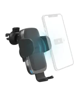 Alternative view of Безжично зарядно и стойка за кола HAMA FC10 Motion, 10W, Qi, Черен