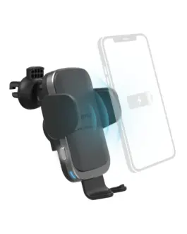 Alternative view of Безжично зарядно и стойка за кола HAMA FC10 Motion, 10W, Qi, Черен