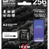 GOODRAM памет card microSD IRDM 256GB UHS-I U3 A2 + адаптер