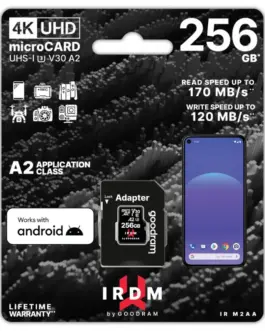 GOODRAM памет card microSD IRDM 256GB UHS-I U3 A2 + адаптер