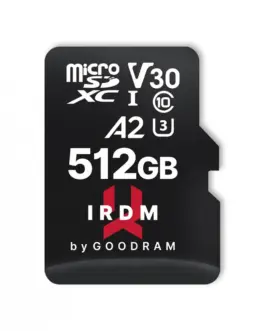 Alternative view of GOODRAM памет card microSD IRDM 512GB UHS-I U3 A2 + адаптер