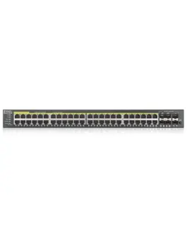 Alternative view of Zyxel GS2220-50HP 48xGbE L2 PoE Switch 1Y NCC Pro