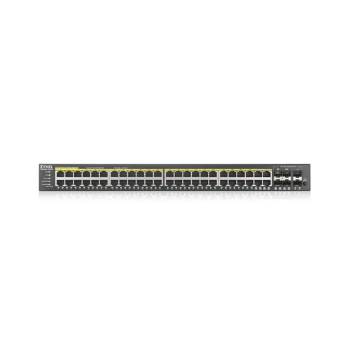 Alternative view of Zyxel GS2220-50HP 48xGbE L2 PoE Switch 1Y NCC Pro