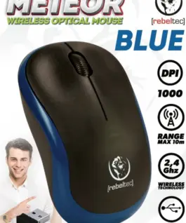 Rebeltec Wireless optical мишка Rebeltec METEOR blue