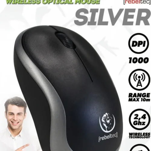 Rebeltec Wireless optical mouse Rebeltec METEOR silver