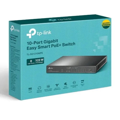 TP-LINK TP-Link SG1210MPE switc 8GE PoE+ 1GE 1SFP