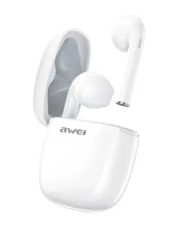 Alternative view of AWEI Earphones Bluetooth T28 TWS+docking бял