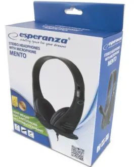 Alternative view of Esperanza STEREO слушалки WITH MICROPHONE MENTO