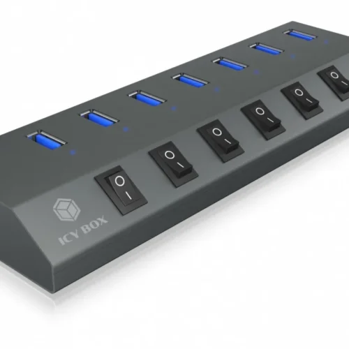 IcyBox ICY BOX IB-HUB1701-C3 7xUSB Type-A