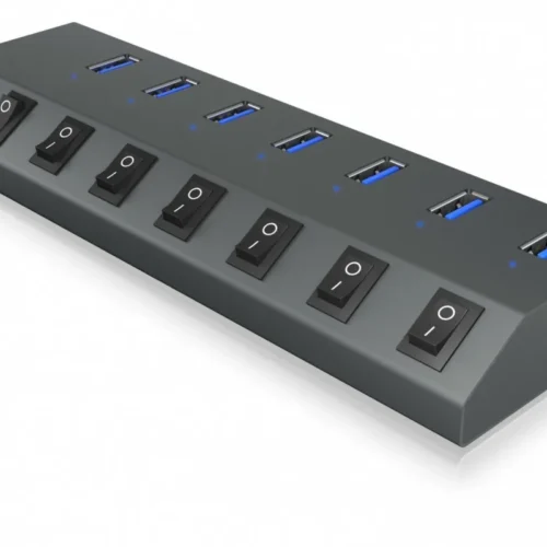 IcyBox ICY BOX IB-HUB1701-C3 7xUSB Type-A