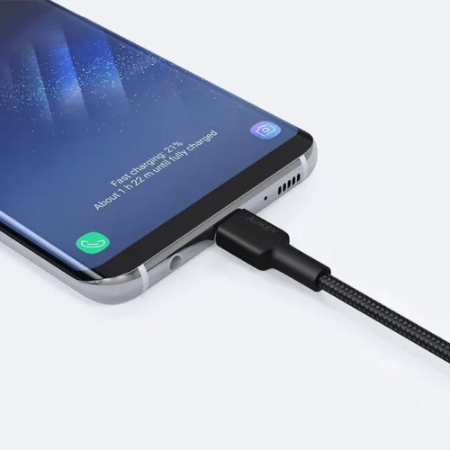 Alternative view of AUKEY CB-CA2 OEM nylon Quick Charge USB C-USB