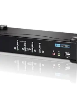 Alternative view of ATEN 4-Port USB DVI/Audio KVMP Switch CS1764-AT-G