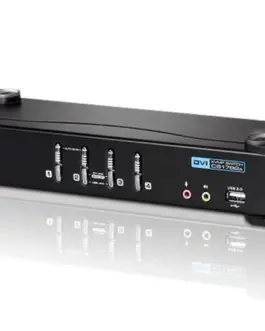 Alternative view of ATEN 4-Port USB DVI/Audio KVMP Switch CS1764-AT-G