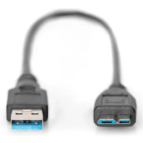 Alternative view of Digitus USB3.0 кабел 0,25m USB A/microUSB B M/M черен 0,25m