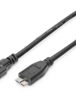 Digitus USB3.0 кабел 025m USB A/microUSB B M/M черен 025m