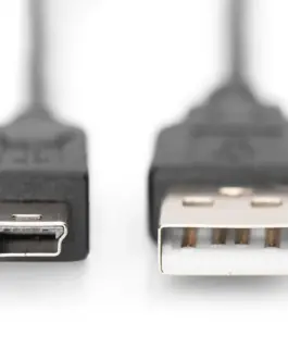 Alternative view of Digitus кабел за връзка USB A / miniUSB B M/M 1 m черен