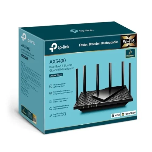 TP-LINK TP-Link Archer AX72 rou ter AX5400 4LAN 1WAN 1U