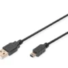 Digitus кабел за връзка USB A / miniUSB B M/M 18 m черен