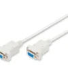 Digitus кабел за връзка RS232 null-modem type DSUB9 / DSUB9 Z / z бежов 18m