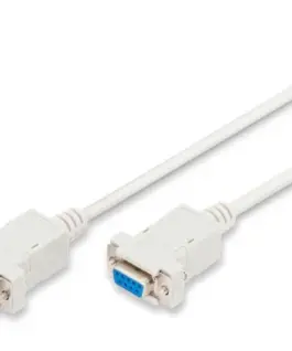 Digitus кабел за връзка RS232 null-modem type DSUB9 / DSUB9 Z / z бежов 18m