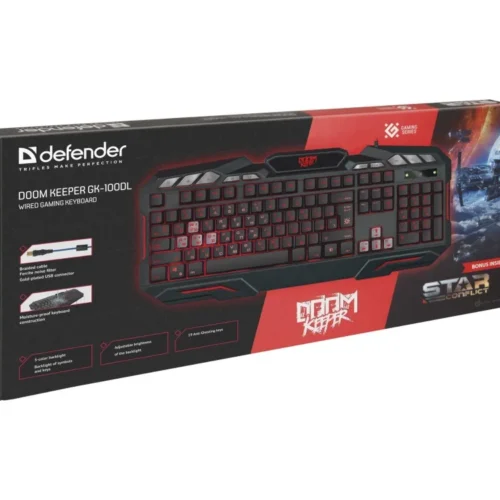 Alternative view of Defender Gaming клавиатура DOOM KEEPER GK-100GL