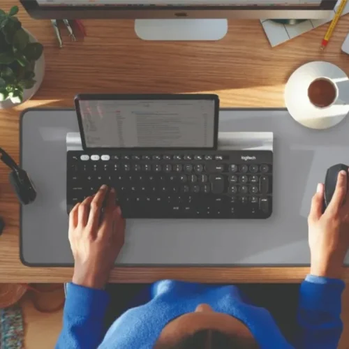 Logitech Logitech Studio Desk Mat Mid сив 956-00005