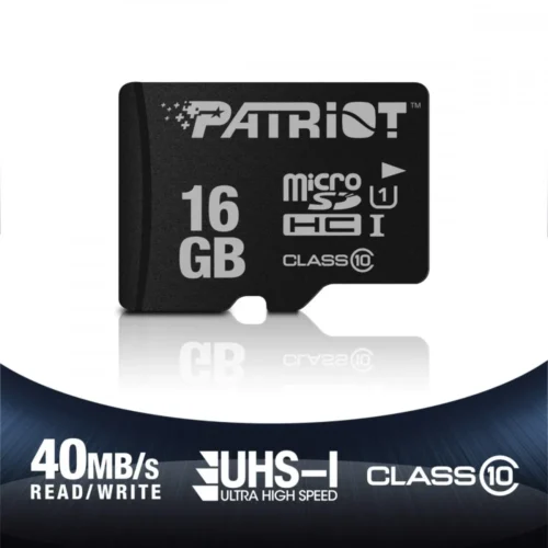 Alternative view of Patriot памет card MicroSDHC PATRIOT 16GB LX Series