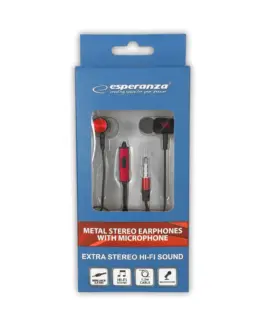 Alternative view of Esperanza METAL EARPHONES WITH MICROPHONE