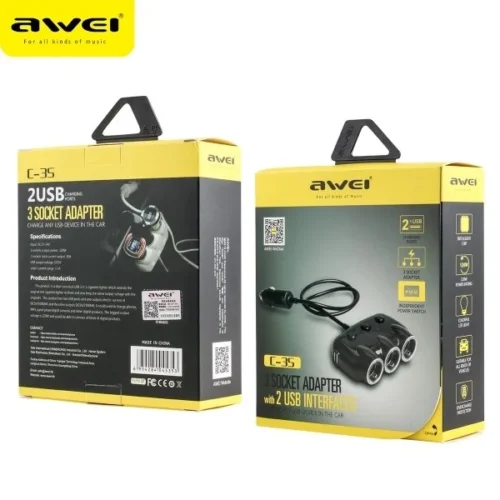 AWEI Cigarette Lighter Adapt er C-35
