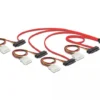 Интерфейсен кабел DeLock mini SAS SFF-8087 - 4 x SAS SFF-8482 + power 0.5 m
